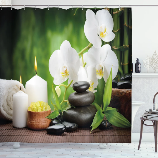 Betsabet 13 Piece Polyester Shower Curtain Set