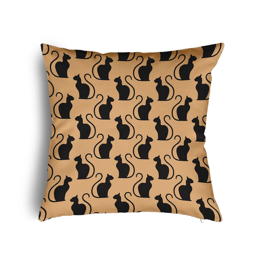 Spooky Cats Decorative Scatter Cushion with Filling