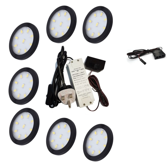 Cardello LED 6cm Under Cabinet Puck Light