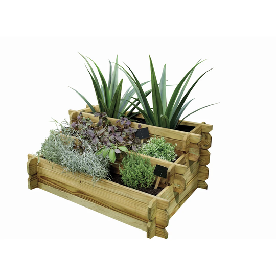 80 cm x 18 cm Wood Raised Flower Bed