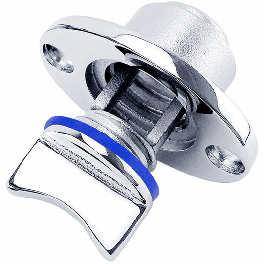 316 Stainless Steel Marine Drain Plug, with Waterproof O-Ring, Boat Transom, Garboard Drain Plug, Drain Valve Outlet, Bilge Drain Port - Blue