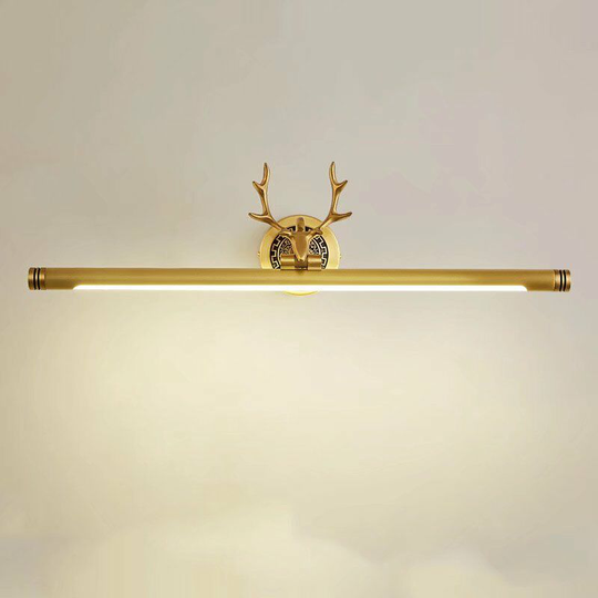 Perleraregb - Antlers led Front Mirror Light Bathroom Bathroom Mirror Cabinet Toilet Toilet Bathroom Sink Lamp Copper Color