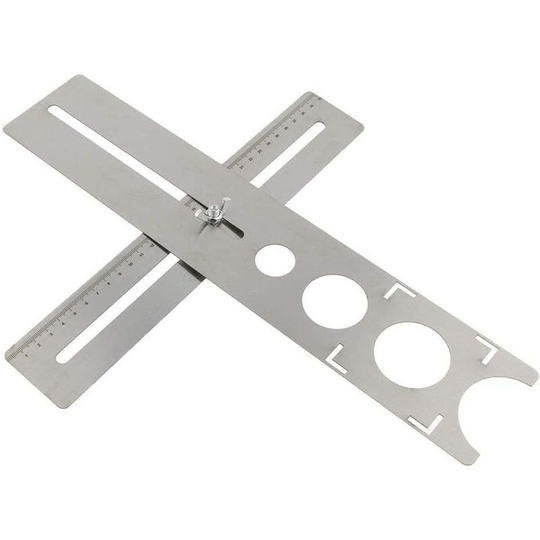 Ceramic Tile Hole Locator Universal Portable Stainless Steel Marble Punching Machine Punch, Hole Size: 25mm / 40mm / 45mm / 55mm