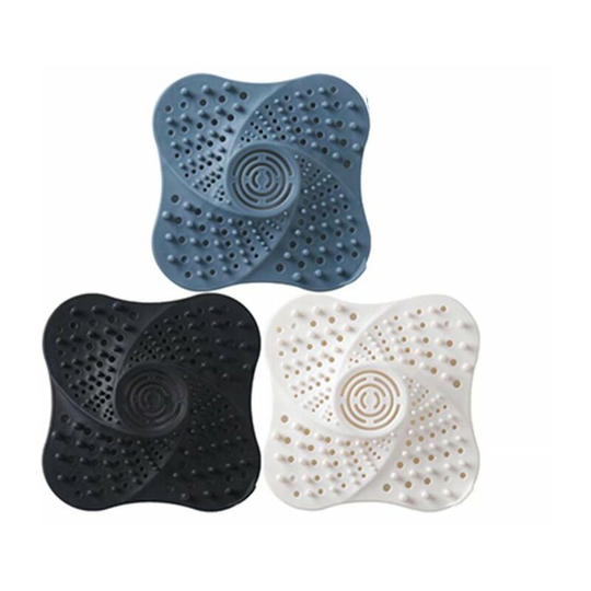 Betterlife 3 Pack Shower Drain Hair Catcher Hair Filter Filter Drain Filter Bath Silicone Tube Drain Hair Catcher Stopper Filter with Suction Cup for