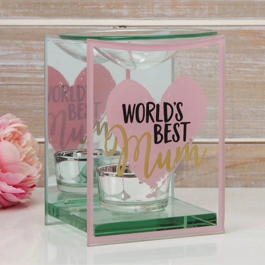 Oil Burner Best Mum Glass Tealight