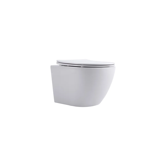 Trimm Rimless Wall Hung Toilet with Dual-Flush