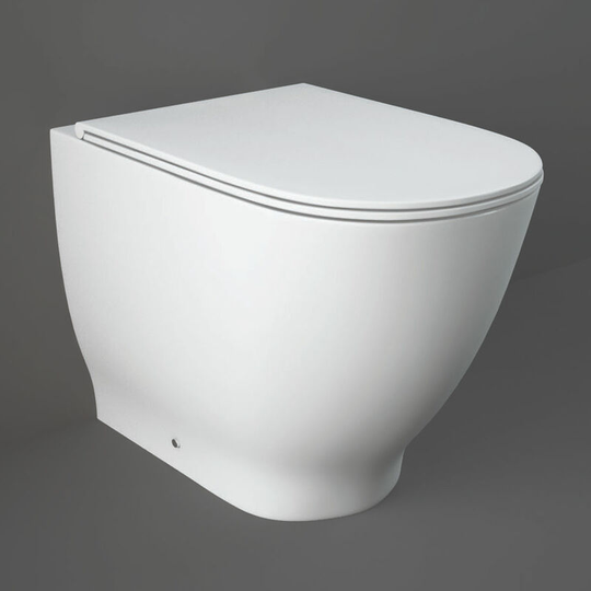Rak Moon Rimless Back to Wall Toilet 560mm Projection - Soft Close Seat