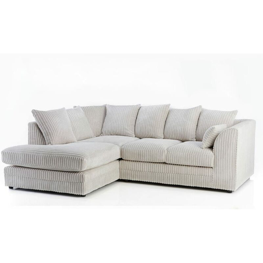 Darcey Left Hand Facing Corner Sofa - Mink