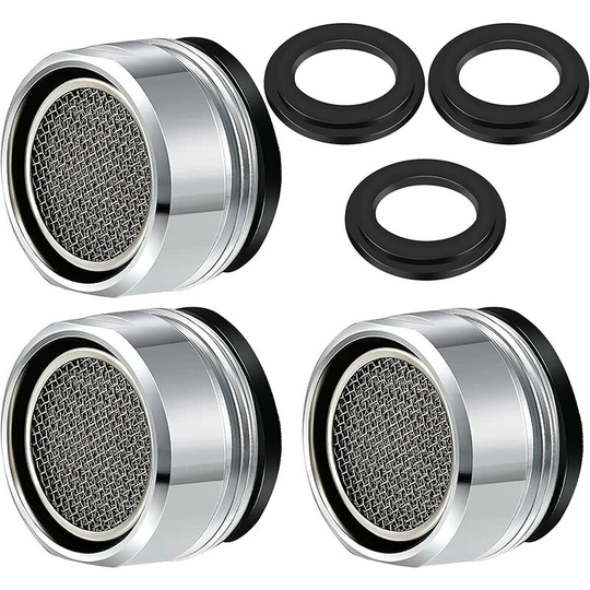 M24 Faucet Aerator, 3 Pieces Water Saving Faucet Filter Faucet Accessories Diffuser Faucet Filter with Seal for Kitchen and Bathroom