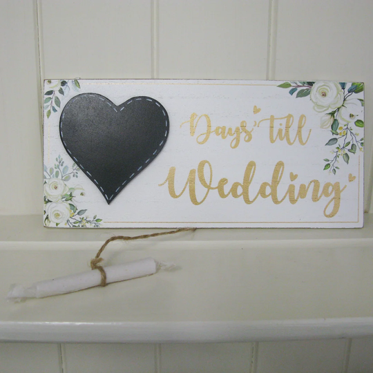 Days Till Wedding Chalkboard