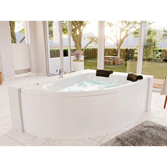 Royal Premium 180cm x 130cm Corner Whirlpool Bathtub