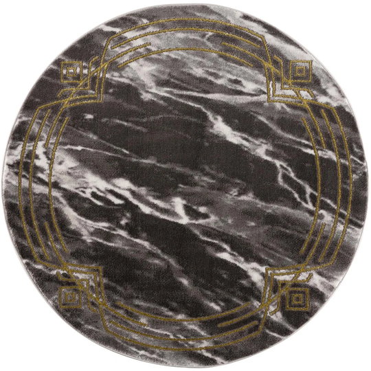 Jarod Flatweave Black/Gold Rug