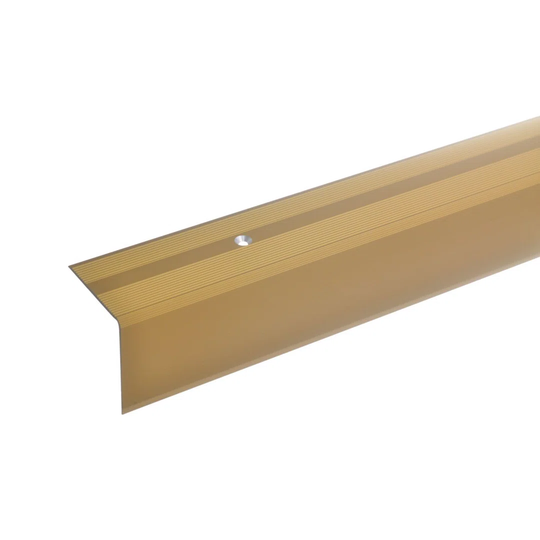 Abdulrahim Metal 4.2 cm Thick x 4 cm Wide x 135 cm Length Stair Nose in Gold