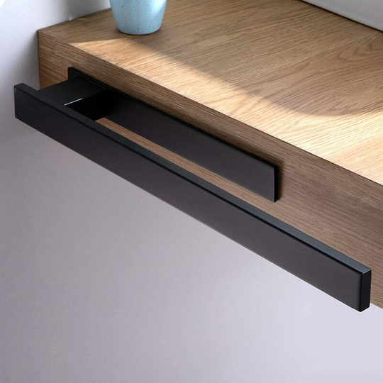 Self-adhesive towel bar, stainless steel towel bar without drilling, black