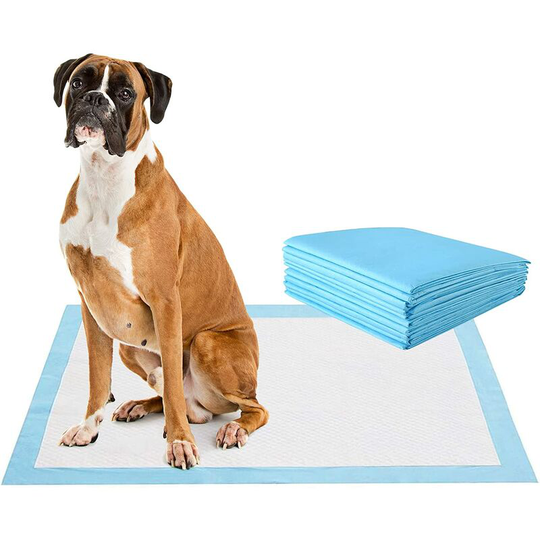 Puppy Training Pads,Super Absorbent & Leakproof Dog Cat Pee Pad with 5-Layer Design, Disposable Pet Floor Toilet Mats (75*90CM 100 Pack) - Costway