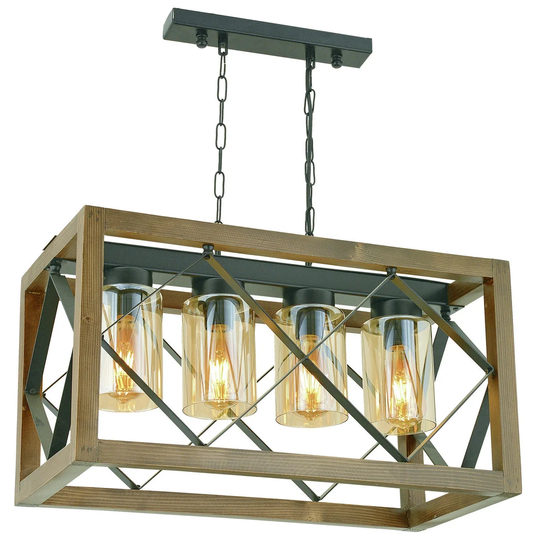 Lokey 4 - Light Rectangle Linear Pendant