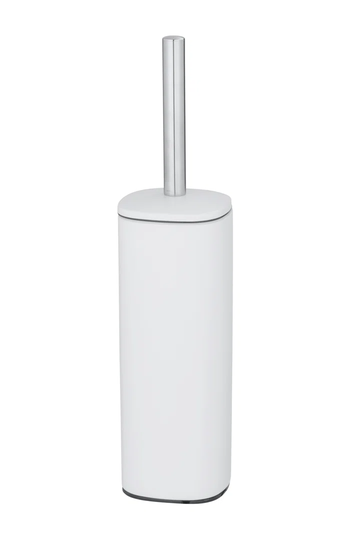 Alassio toilet brush holder, white steel, toilet brush holder