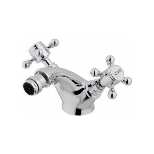 Portobello Mono Bidet Mixer Tap with Pop-up Waste - Chrome - 79.0003 - Chrome - Eastbrook