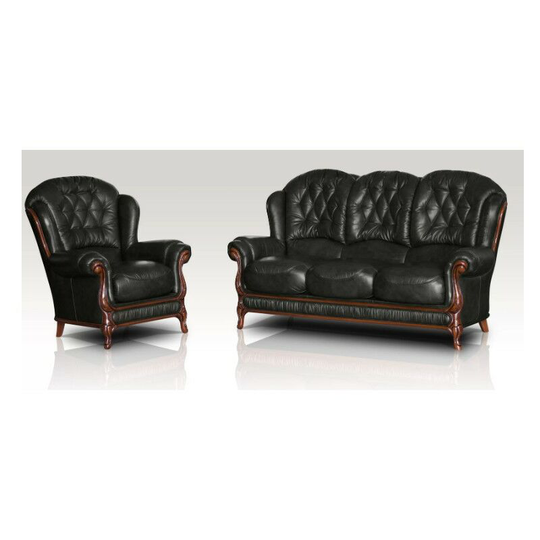 Arizona Sofa Set 3 Seater + Armchair Genuine Italian Leather Sofa Suite Offer