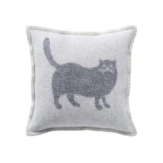 Margate Cat Wool Cushion Cover