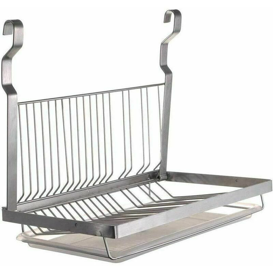 Morejieka - Folding Wall Mounted Stainless Steel Dish Rack