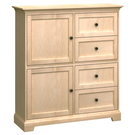 2 -Door 4-Drawer Storage Cabinet