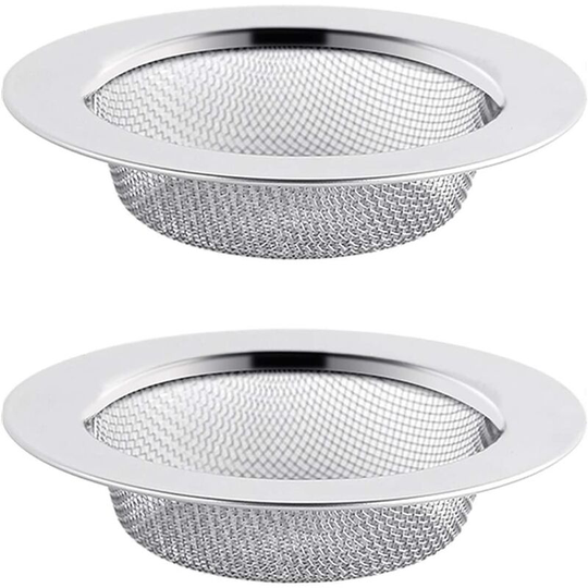 Perlerare - 2PCS Stainless Steel Sink Strainer, 7.5cm Drain Strainer, Sink Strainer, Sink Strainer, Kitchen Sink Strainer