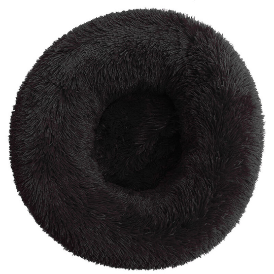Fluffy Luxe Pet Bed for Dogs Cats, Anti-Slip Waterproof Base Machine Washable Durable Dog and Cat Cushion Bed(Black,28''),Black,28 - Black,28