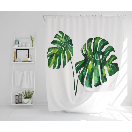 Affric 2 Piece Polyester Shower Curtain Set