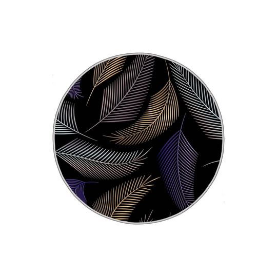 Power Loom 100% polyester Black/Purple/Brown Indoor Use Only Rug