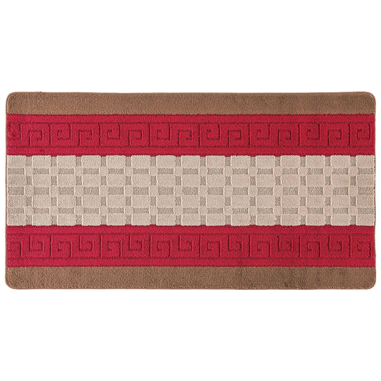 Noralee Looped/Hooked Brown/Red Indoor/Outdoor Rug