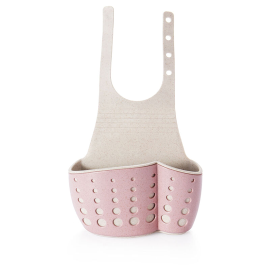 Kitchen Sink Faucet Hanging Bag Wheat Fiber Double-deck Drain Basket Storage Rack Supplies Tools of Kitchen