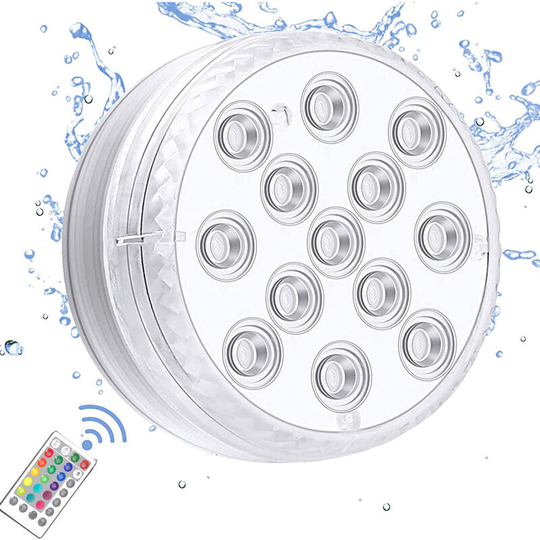Submersible led Light, IP68 Lighting Multi-Color Underwater Lamps with Remote Control, Waterproof Bath Lights, For Aquarium Bathtub Swimming Pool
