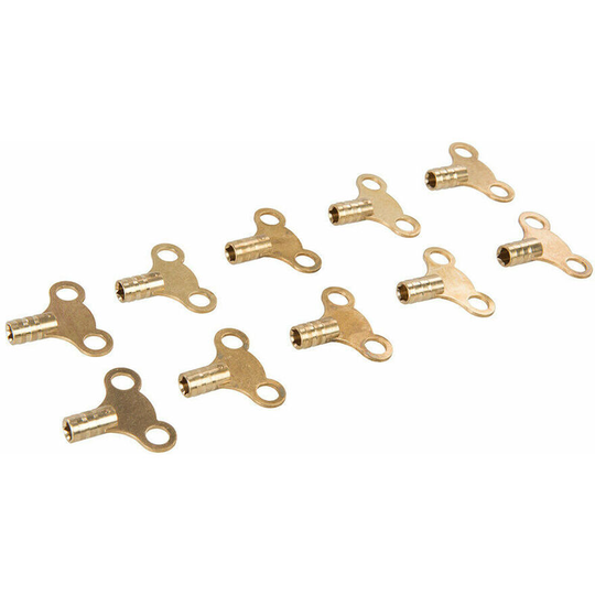 10x brass Square Radiator Bleed & Vent Keys Drain Water / Release Air Pressure