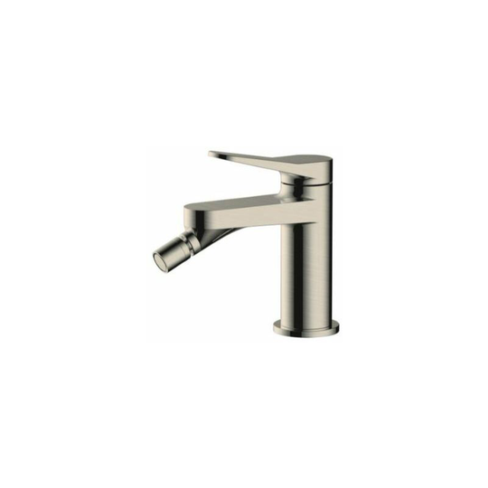 RAK - Petit Round Bidet Mixer Tap - Brushed Nickel - Brushed Nickel