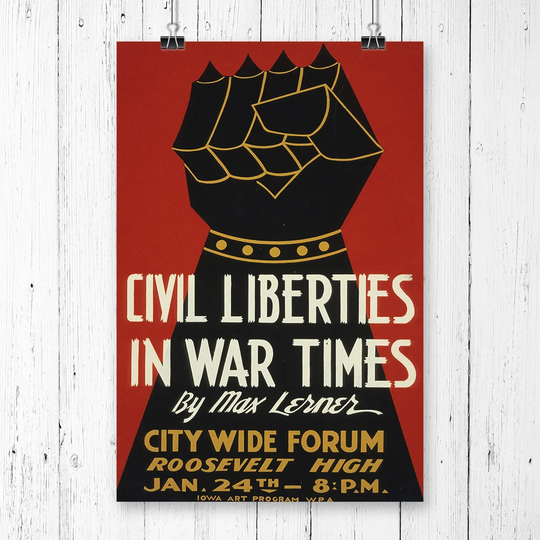 'Vintage WPA Civil Liberties' Vintage Advertisement