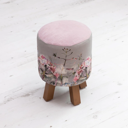 Lilwen Monty Stool Langdale Orchid Decorative Stool