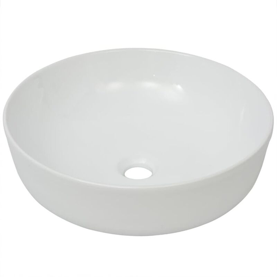 Vidaxl - Basin Round Ceramic White 41.5x13.5 cm White