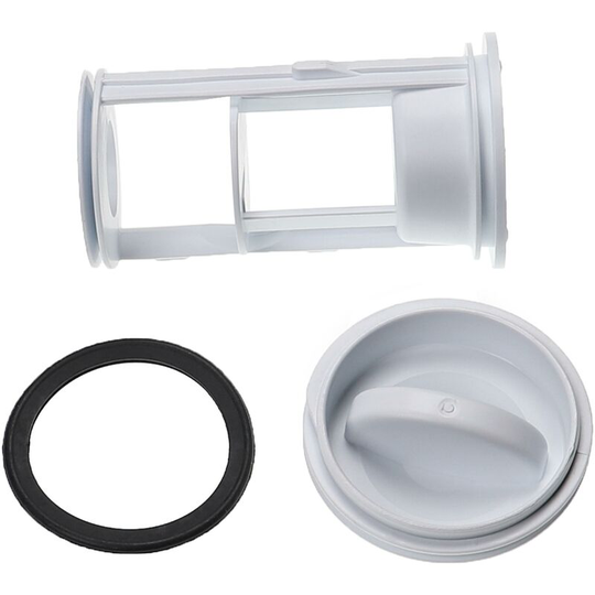 Lint Sieve Filter compatible with AEG/Electrolux Lavamat LVMT3085 914281071-01, 914281107-00 Washing Machine - Vhbw