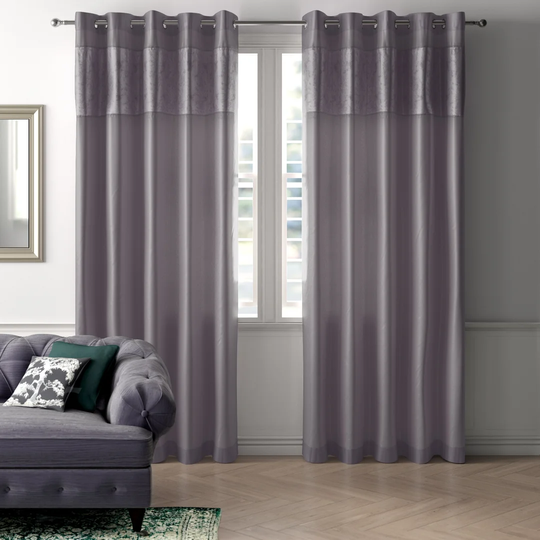 Delapena Eyelet Room Darkening Curtains (Set of 2)