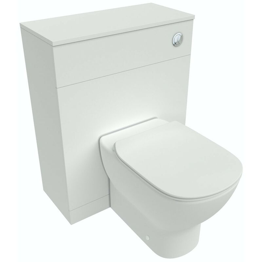 Idealstandard - Ideal Standard Tesi white back to wall unit, toilet with Aquablade, concealed cistern and soft close seat - White