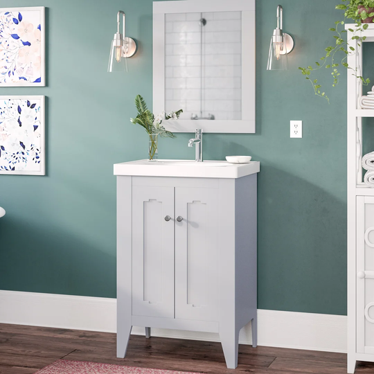 Leonardo 610mm Free-standing Single Vanity Unit
