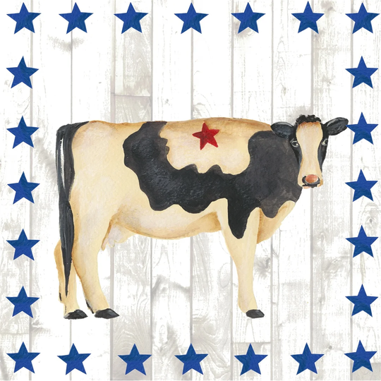 Americana Animals III by Regina Moore - Wrapped Canvas Painting