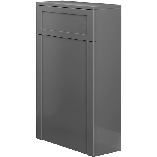 Aquariss - Back To Wall Toilet Concealed Cistern Unit Bathroom Furniture 502mm Matte Grey