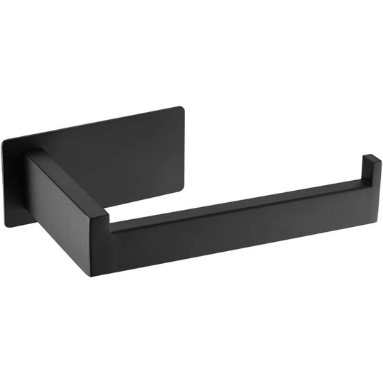 Toilet Paper Holder, Wall Mounted Toilet Paper Holder, 304 Stainless Steel Toilet Paper Holder, No 3M Toilet Paper Holder Recommended, Black