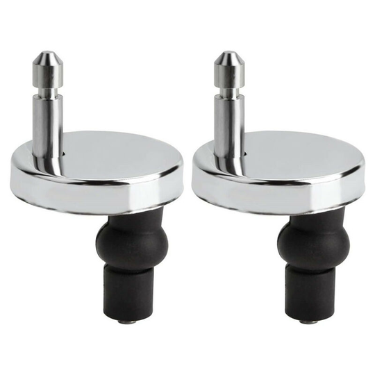 Toilet Seat Fixing Kit with Screws and Hinges Toilet Seat Hinge Stainless Steel Toilet Seat Hinge Screws Accessories Fixing Kit, BR-Vie
