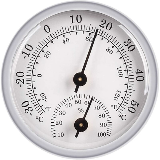 Hygrometer Thermometer, Humidity Sensor Monitor Detector Measurements, Analog Thermometer Used in Indoor/Outdoor Patio Wet Environment