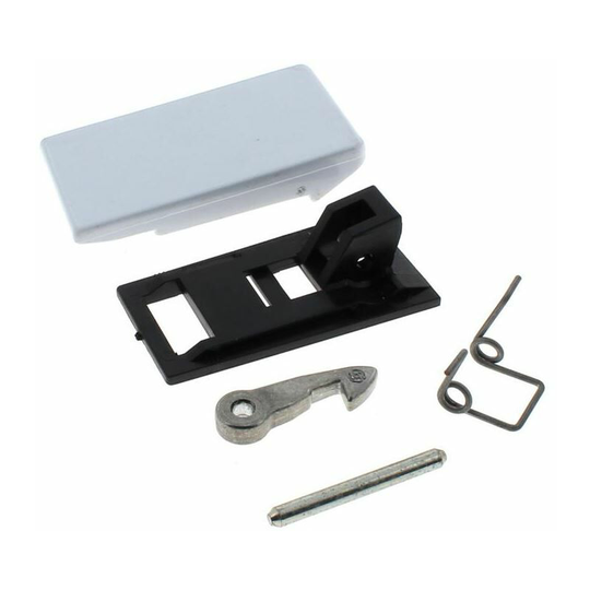 Door Catch Kit White for Ariston Washing Machines
