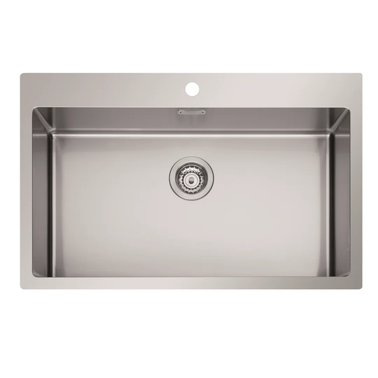 Radius Single Bowl Flush Mount Kitchen Sink