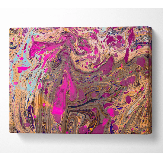 Oily Paint Flows - Wrapped Canvas Graphic Art